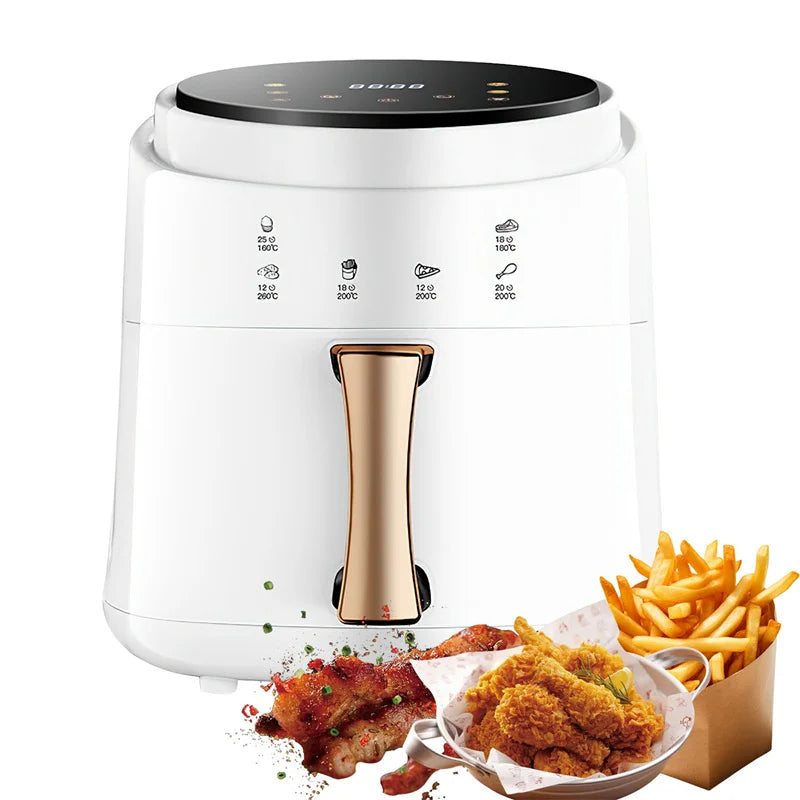 1400W 8L oil-free air fryer, household electric frying pan, air fryer oven, 360 degree hot air circulation touch air fryer