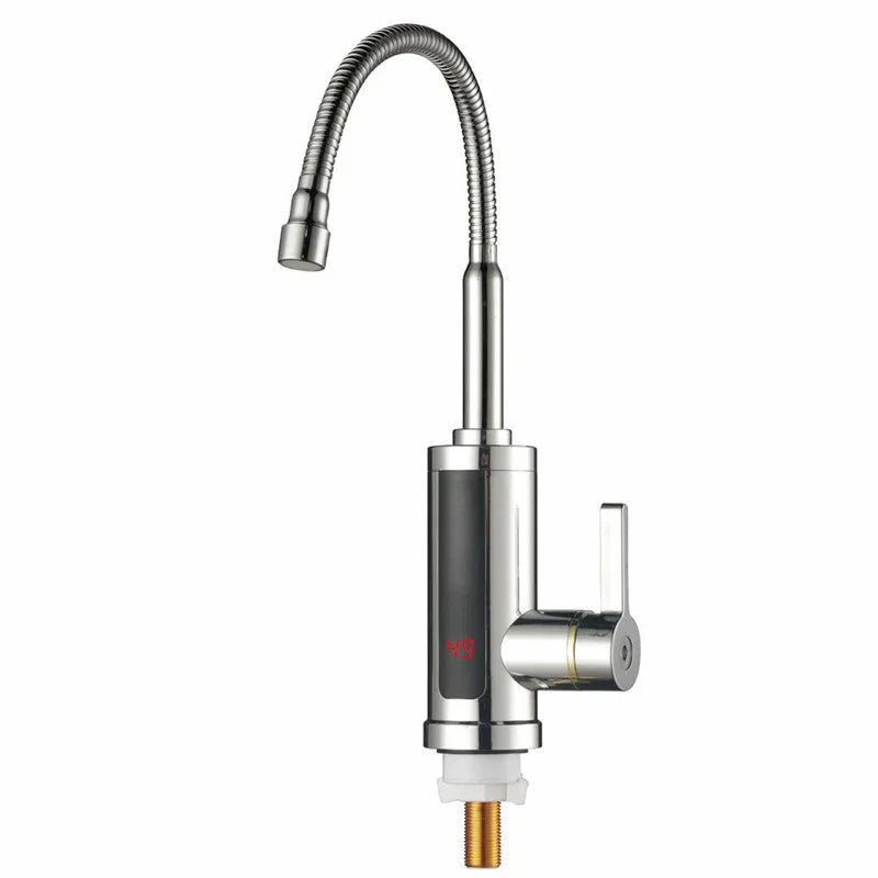 3000W Instant Electric LCD Faucet Instant Tap 360° Fast Heater Heating Hot/Cold Water Supply for Bathroom Kitchen