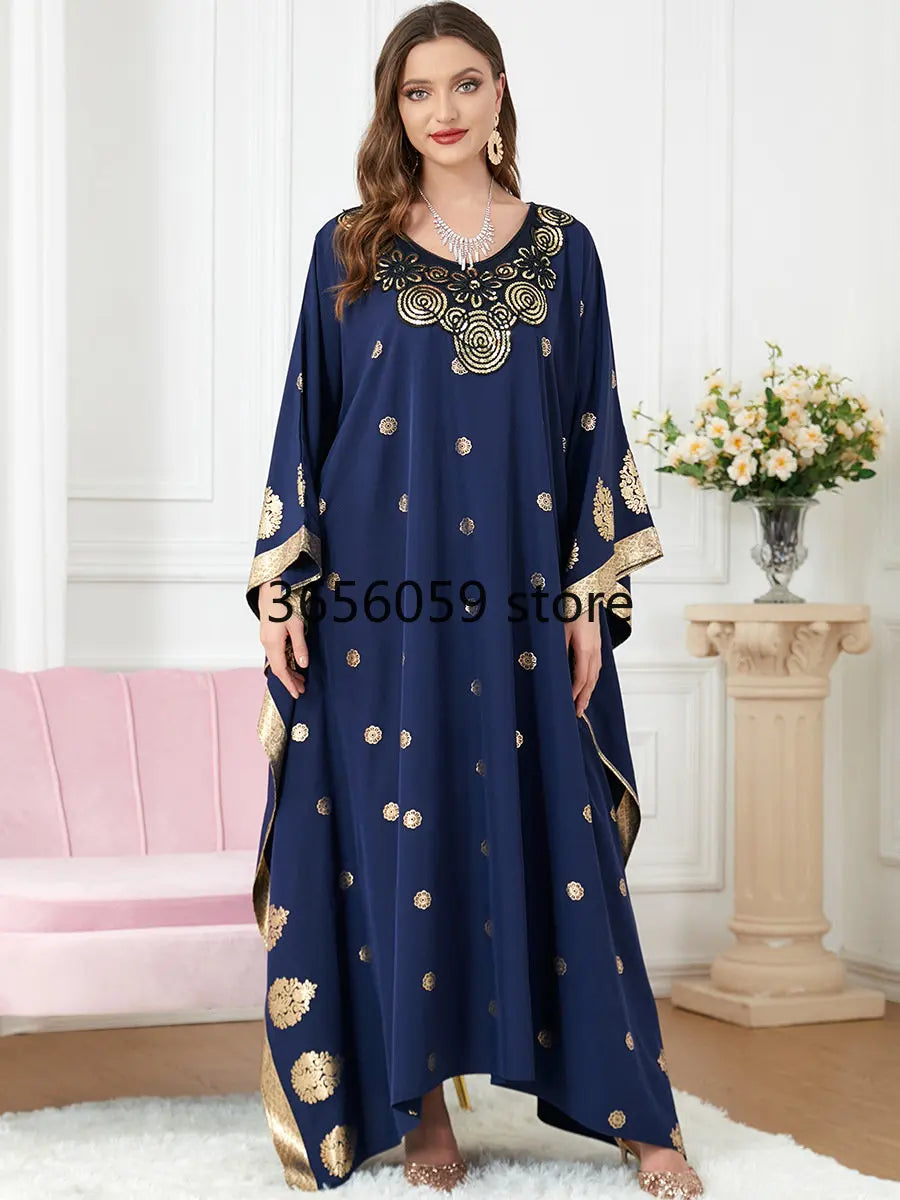 Morocco Party Dress Muslim Women Abaya Prayer Caftan Batwing Sleeve Robe India Maxi Abayas Dubai Turkey Longue Vestidos Largos