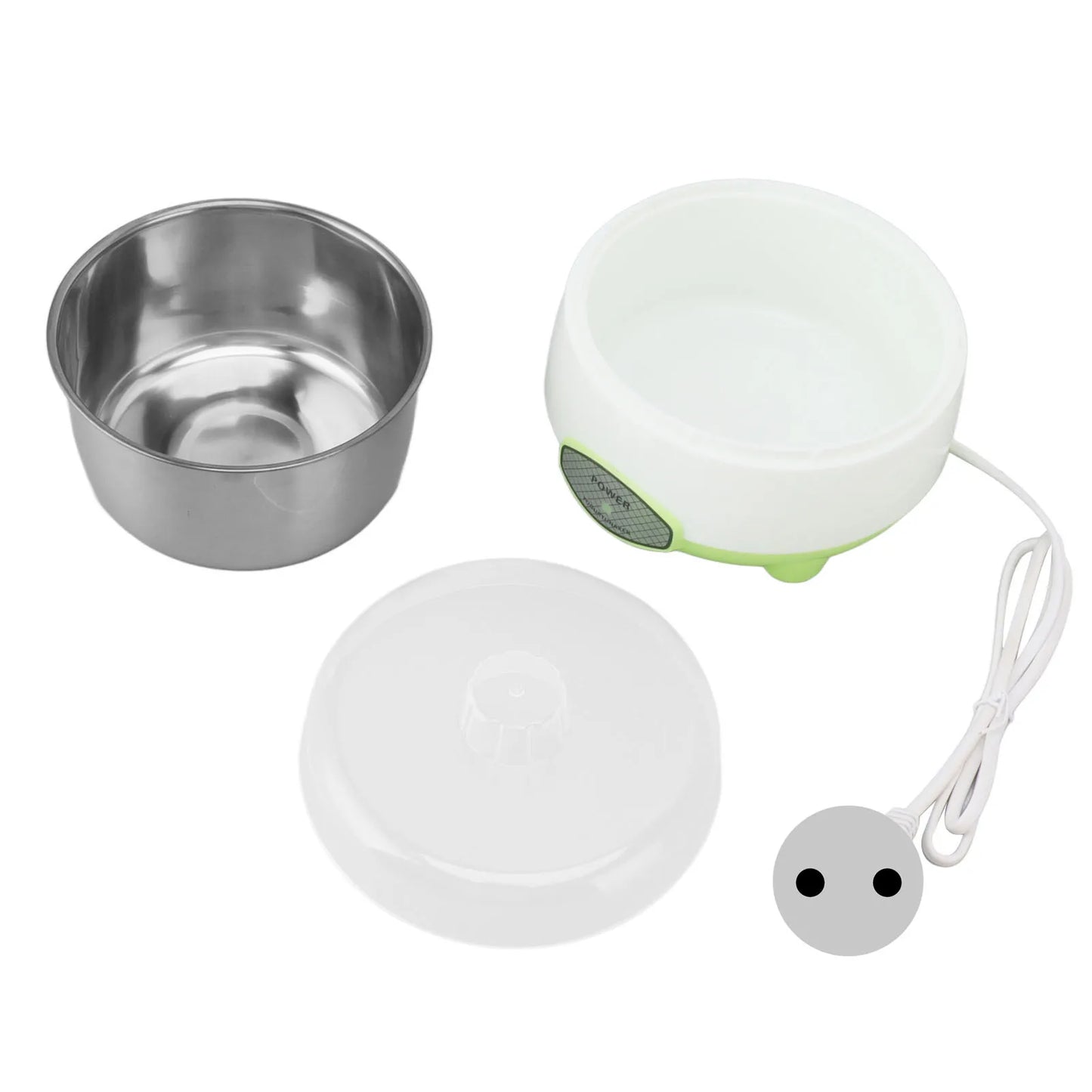 Compact Yogurt Maker Machine Stainless Steel Container Yogurt Maker for Homemade DIY Yogurt Green 15W